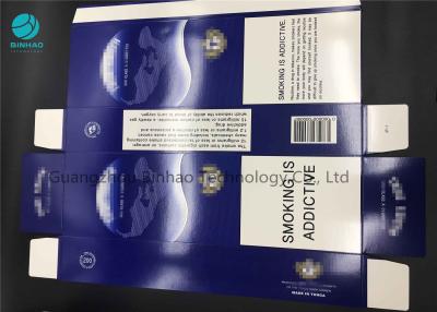Китай Роскошный случай сигареты бумаги картона, косметический внутренний пакет темно-синий продается