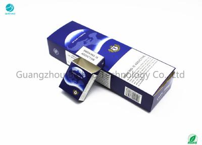 China La cartulina de papel de encargo pintó rectángulo de empaquetado del tabaco llano vacío formado en venta