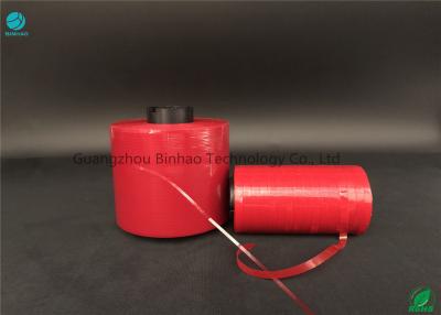 China Anchura roja del rasgón de los materiales del MOPP del color fácil pegajoso auto-adhesivo 5m m de la cinta para la caja del cartón en venta