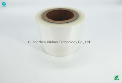 China Thermal White Invisible BOPP Film Roll Tensile Ratio  5%-8% Tobacco Case Adhesive for sale