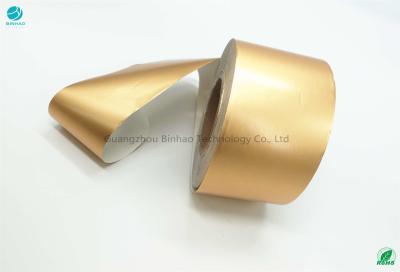 China Papel de rey Size Aluminium Foil del tabaco 58gsm de Bobbin Shape Gold 99,45 en venta