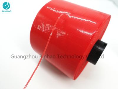 China Laser Logo Printed Custom Design 2.5mm Red Color Tear Tape for sale