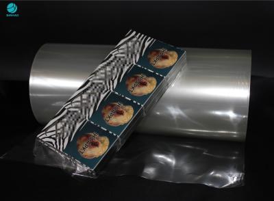 China 2500m Waterproof Flexible Bopp Film Roll Cellophane For Hard Cigarette Packets for sale