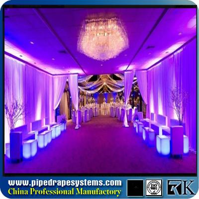 China Promotional Pipe & Drape Kits Fast Setup wedding backdrop designs supplier for sale