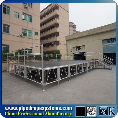 China Non-slip stage platform with aluminum adjustable legs for Church for sale