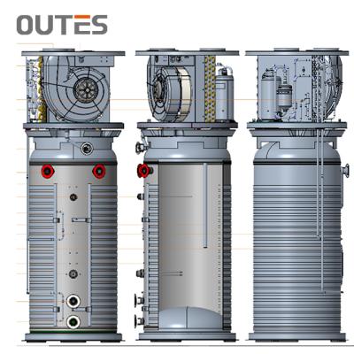中国 Outdoor Outes AA 300L All In One Heat Pump With Heat Pump Air/Water Inverter With Buffer Tank Hot Water Heat Pump 販売のため