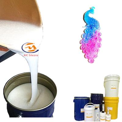 China 15 Shore Tin Cured Good Flowability Soft Liquid Silicone Rubber For Crafts for sale