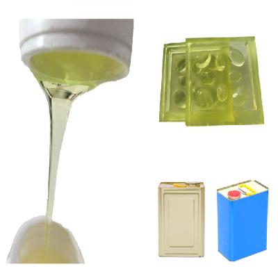 China 80A Polystone Statue Mold Polyurethane Liquid Rubber Light Yellow Transparent for sale