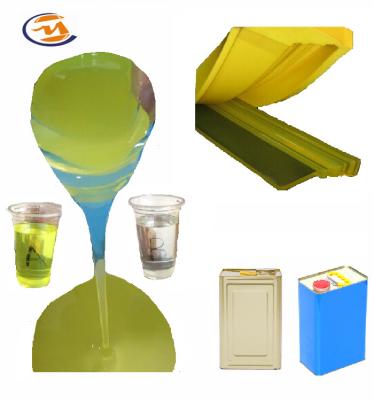 China 1A:1B Two-Part 60 Shore A RTV Polyurethane Liquid Rubber For Making Manufactured Stone Veneer Molds for sale