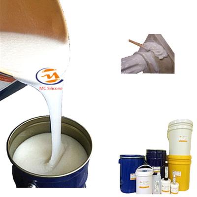 China Tin Based RTV Silicone Mold Rubber 30 Shore A White Silicone Liquid Rubber For Plaster Mouldings for sale
