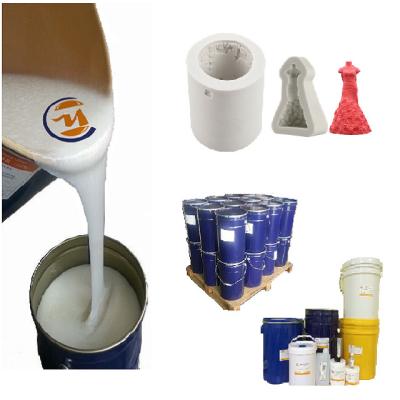 China White Liquid Tin Cure Soft RTV2 Silicone Rubber For Art Candle Molds Making for sale