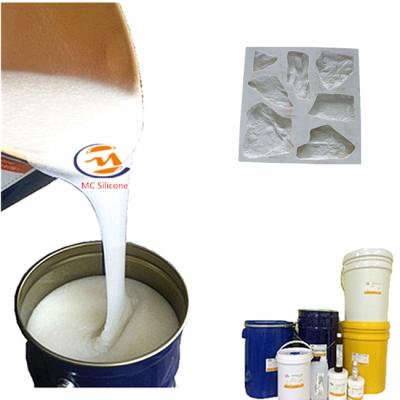 China Tin Cure RTV2 Liquid Silicone Rubber for Artificial Rock Molds Making for sale
