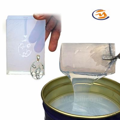 China 40 Shore A Clear RTV2 Liquid Platinum Cure Silicone Rubber For Prototyping Molds for sale