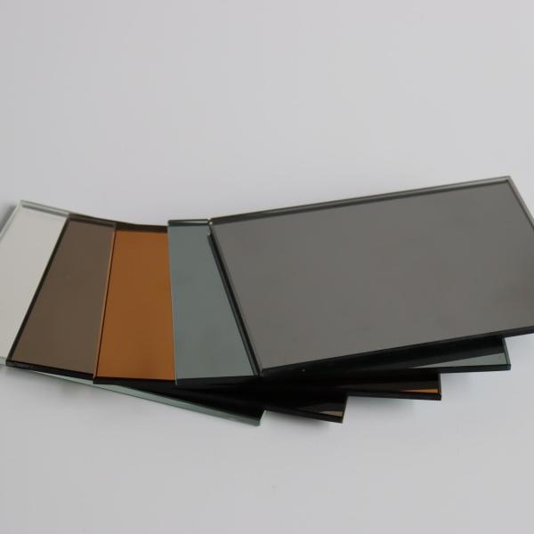 Quality 6mm Black Colored Mirror Glass Sheets For Sale Copper Free Silver for sale