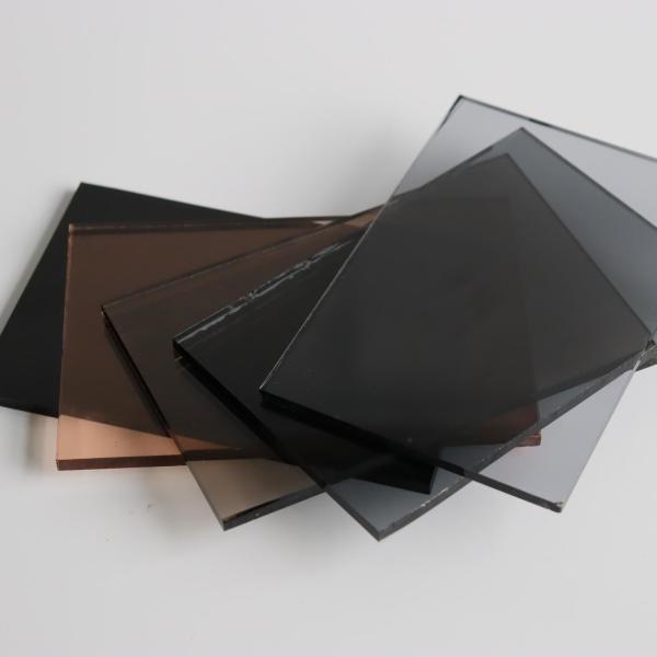 Quality 6mm 5mm Black Tinted Glass Sheets Manufacturers Colored Float for sale