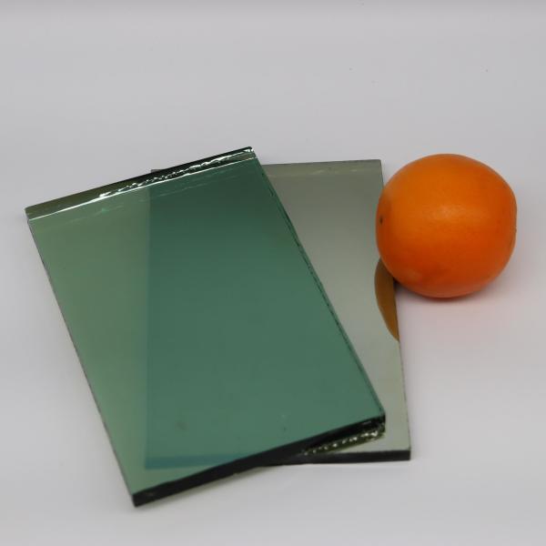Quality Fireplace Green Gray Reflective Glass 5mm for sale