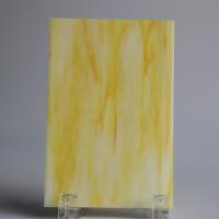 Quality Yellow Opal Stained Glass Sheet Thickness 3mm Frosted for sale