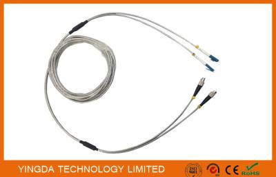 China Full Armored Outdoor Optic Fiber Patch Cord DLC 2 Core Optical Cable Assembly for sale