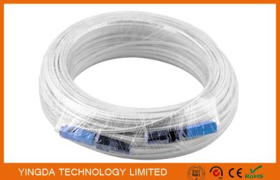 China 100 Meters Fiber Optic Patch Cord SC / SC SM SX Patch Cord FTTH Drop Cable for sale