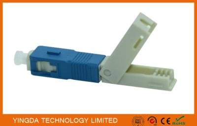 China FTTH Field Mechanical Connector SC / UPC SM SX SC Fast Fiber Optic Connectors for sale