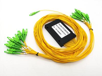 China Custom PON 1x32 SC Fiber Optic PLC Splitter Loss FTTH and CATV Splitter for sale
