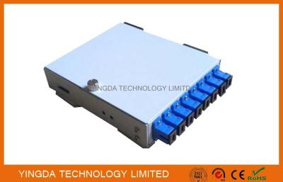 China 8 Kern Sc-St.-Adapter-Lichtwellenleiter-Kabelanschlusskasten, kaltgewalzter Faser-Spleiß-Kasten des Stahl-8 der Faser-PON zu verkaufen