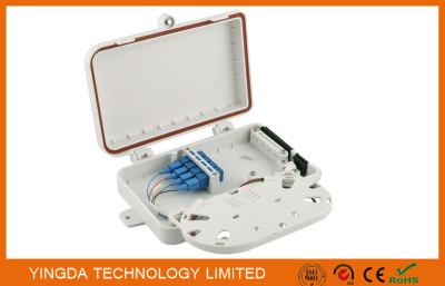 China Ftth / Fttx Mini Plastic Wall Mount 4 PortS Drop Cable Fiber Optic Termination Box for sale