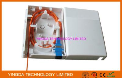 China 1 Port FTTH Box indoor Wall Mounting Resident Fiber Optical Distribution Box Faceplate for sale