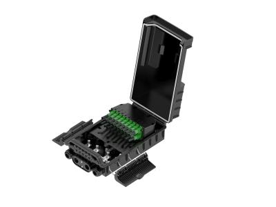 China NAP Caja De Terminal 36 Cores Ftth Fiber Optic Splitter Box FAT Black ABS PC for sale