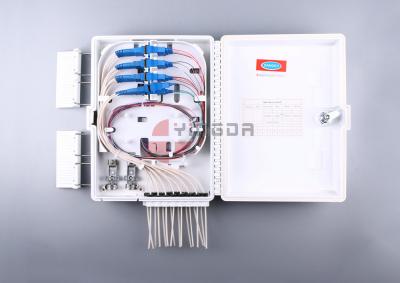중국 16 SC/APC PLC 쪼개는 도구를 가진 항구 광섬유 종료 상자 FDB0216G 백색 판매용