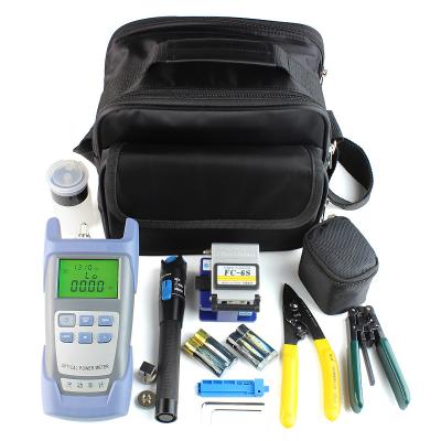 China Multi Purpose Fiber Optic Termination Tool Kit Optical Power Meter 9 In 1 With Cleaver for sale