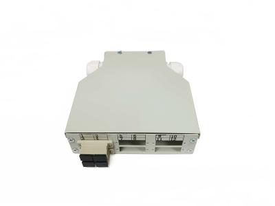 China Gray Outdoor Fiber Optic Distribution Box SC/FC/ST/LC Fiber Optic Termination Box for sale