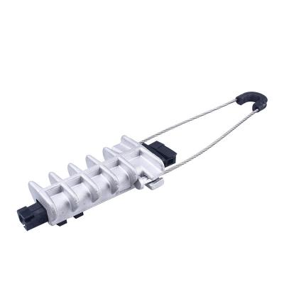 中国 FTTH ADSS Accessories Metal Dead End Anchor Clamp Fiber Optic Cable Clamp For Fiber Cable 販売のため