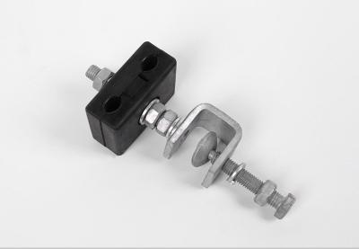 China ADSS Cable Downlead Clamps For Pole or Tower Installation Metal with Rubber à venda