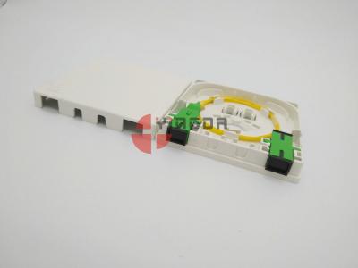 China Indoor Face Plate Of Fiber To The Home Wall Socket Panel 2 Ports SC ABS+PC White for sale