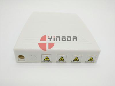 China 3 Ports 4 Cores FTTH Mini Termination Box ABS for 7-10mm and 2x3mm Drop Cable Entry ROHS for sale