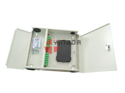 China Impermeabilice 4 el panel de remiendo de la fibra óptica de la puerta de los puertos 2 ODF montado en la pared con los adaptadores de SC/APC en venta