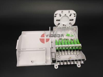 China FTTH CPE Fiber Optic Termination Box With 1/8 Splitter SC G657A2 Corning LSZH for sale