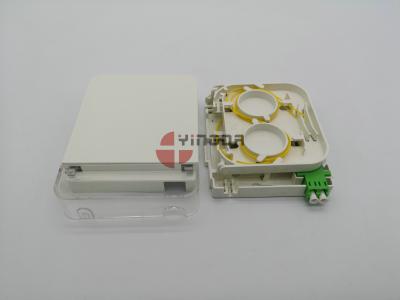 China LC Fiber Optic Junction Box CPE Dustproof Face Plate Wall Outlet IP54 ABS PC for sale
