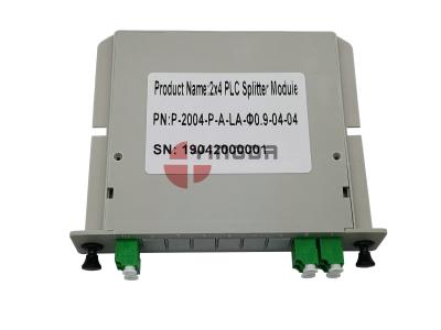 China Plastik-Kassette Faser 2x4 PLC-Teiler-LGX modular mit LC-/APCduplex-Faser-Optikverbindungsstück zu verkaufen