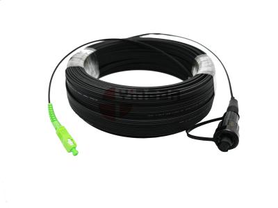 Chine Câble optique de la corde de correction de fibre de LSZH GYFJH LSZH G657A2 avec le connecteur optique de Sc de robinet à vendre
