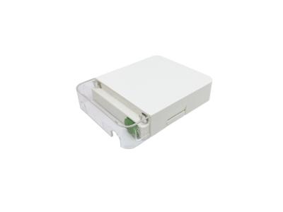 China 1 Port Customer Wall Outlet Fiber Terminal Box Faceplate SC / APC Connectors for sale