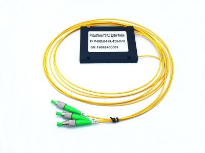 China Divisor del Plc de la fibra óptica del solo modo 1x2 de G65A71 LSZH FC APC en venta