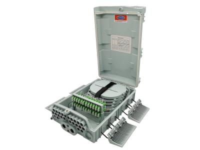 Китай Коробка Splitter оптического волокна переходника 2x32 IP65 LC APC двухшпиндельная продается
