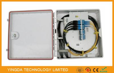 China 24 Core Fiber Optic Distribution Box Cabinet , 12 Port Outdoor Cable Termination Box for sale