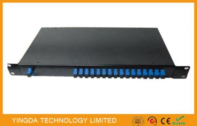China Epon PLC Fiber Optic power splitter 1x16 1260-1650nm In 19