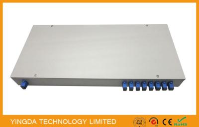 China ODM Fiber Optic PLC Splitter In 19 inch Rack Patch Panel 1u Sc / Apc Terminated Rack Mount for sale