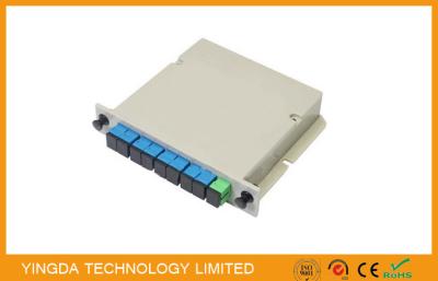 China ISO Fiber Optic PLC Splitter Cassette Loaded With SC Connector , 1 Slot LGX Optic Spltiter for sale