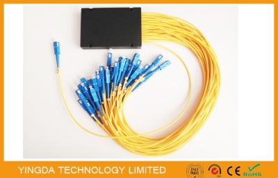 China 1:16 Fiber Optic Plc Splitter Box, Optical Fiber Splitter Module g657a2 Corning Fiber Cable for sale