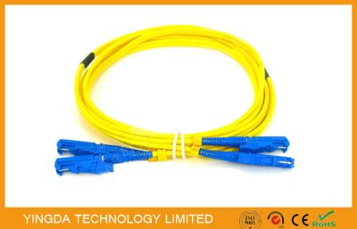 China Duplex 9 do único modo da trança do cabo de remendo da fibra óptica de R&M E2000/UPC/125um à venda